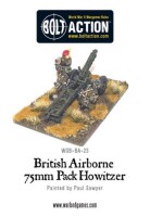 British Airborne 75mm Howitzer and Crew 28mm 3