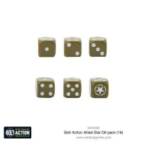 Bolt Action Allied Star W6 D6 Dice Pack (16) 2