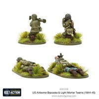 US Airborne Bazooka and Light Mortar Teams (1944-45) 28mm 2