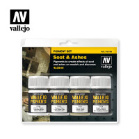 Vallejo Pigments Set 4 - Soot and Ashes  gallery
