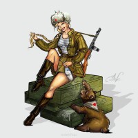 Marusha of the Red Army 54mm gallery