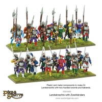 Pike & Shotte Landsknechts with Zweihanders 28mm 2