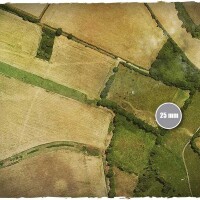 Deep Cut Studio Wargames Terrain Mat Aerial Field 4x6 2