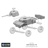 French AMD Panhard 178 Armoured Car 28mm 4