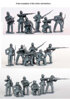 American Civil War Union Infantry in sack coats Skirmishing 