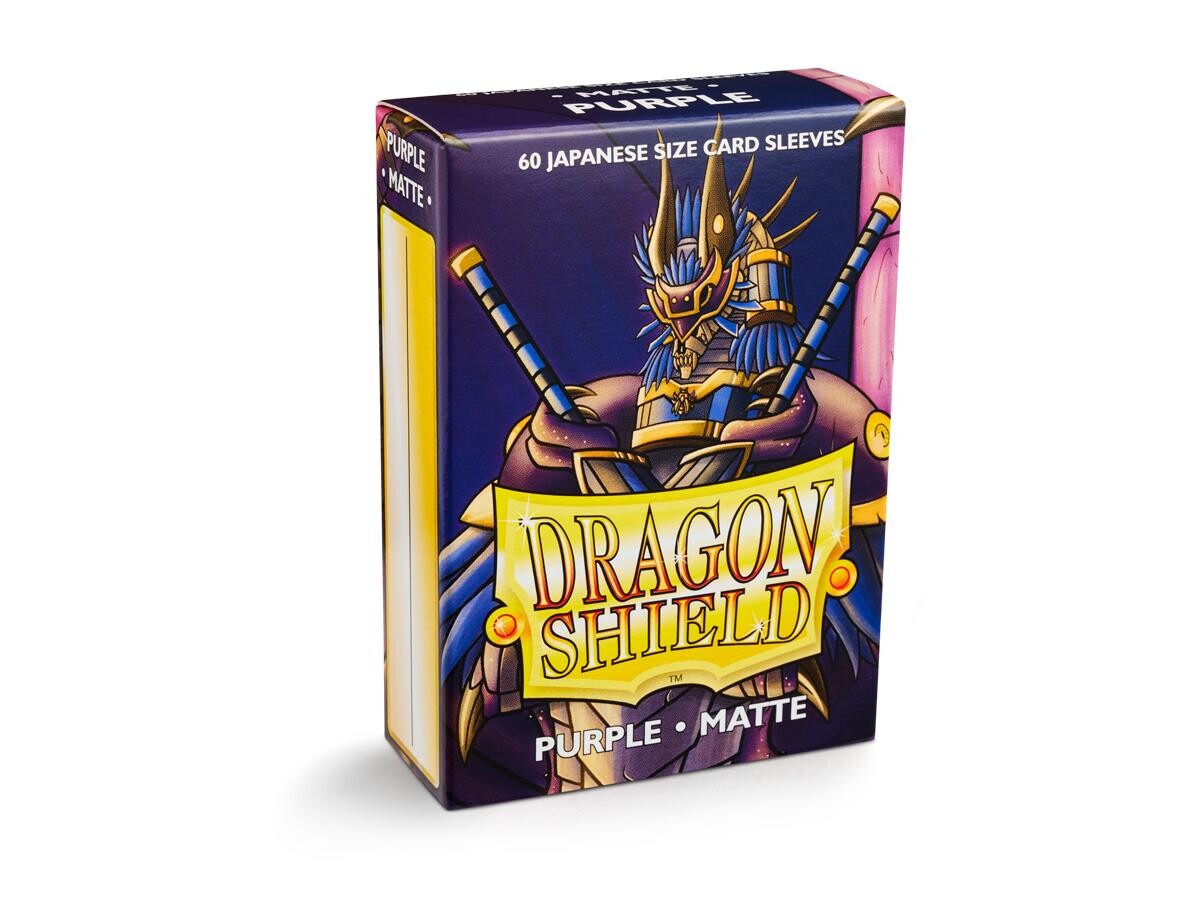 Lila Dragon Shield Japanese Matte Purple 60 Protective Sleeves