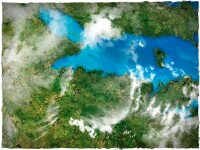 Deep Cut Studio Wargames Terrain Mat Orbital Earth 4x4 4