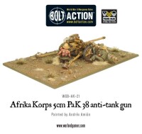 Afrika Korps 5cm PaK 38 Anti-Tank Gun 28mm 5