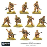 German Fallschirmjäger Squad in Tropical Uniform 28mm 3