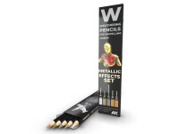 AK Interactive Weathering Pencils Metallic Effects Set 1