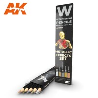 AK Interactive Weathering Pencils Metallic Effects Set 2